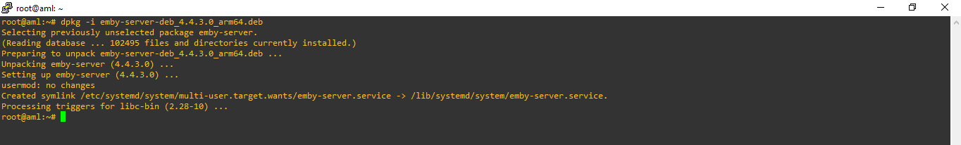 cara install emby server di stb indihome b860H